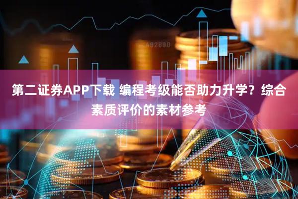 第二证券APP下载 编程考级能否助力升学？综合素质评价的素材参考